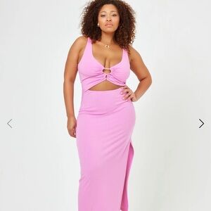 L*Space Pink Midi Dress